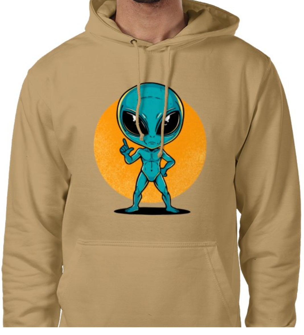 Sudadera con capucha unisex “Alien Cósmico” | Colección Esnovsc