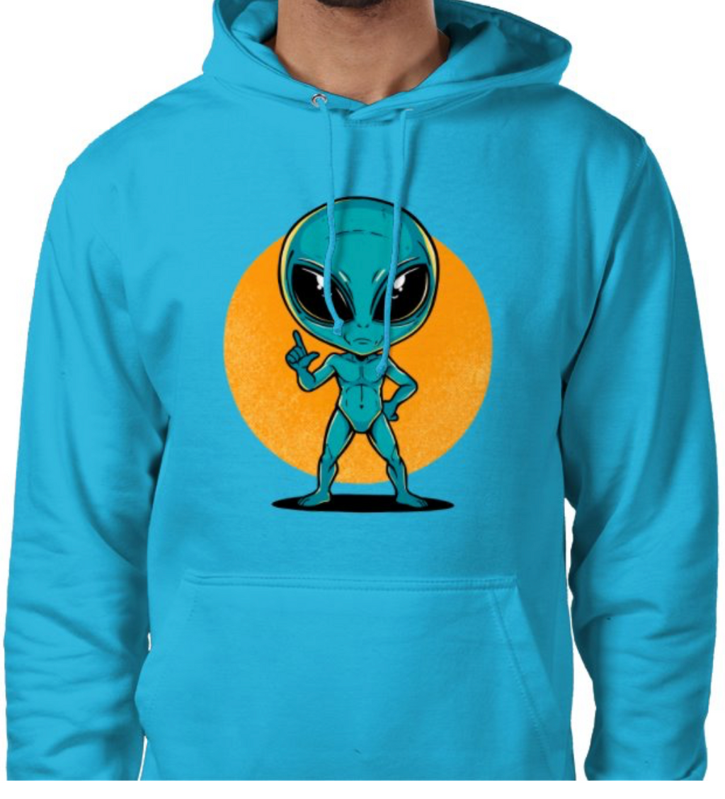 Sudadera con capucha unisex “Alien Cósmico” | Colección Esnovsc