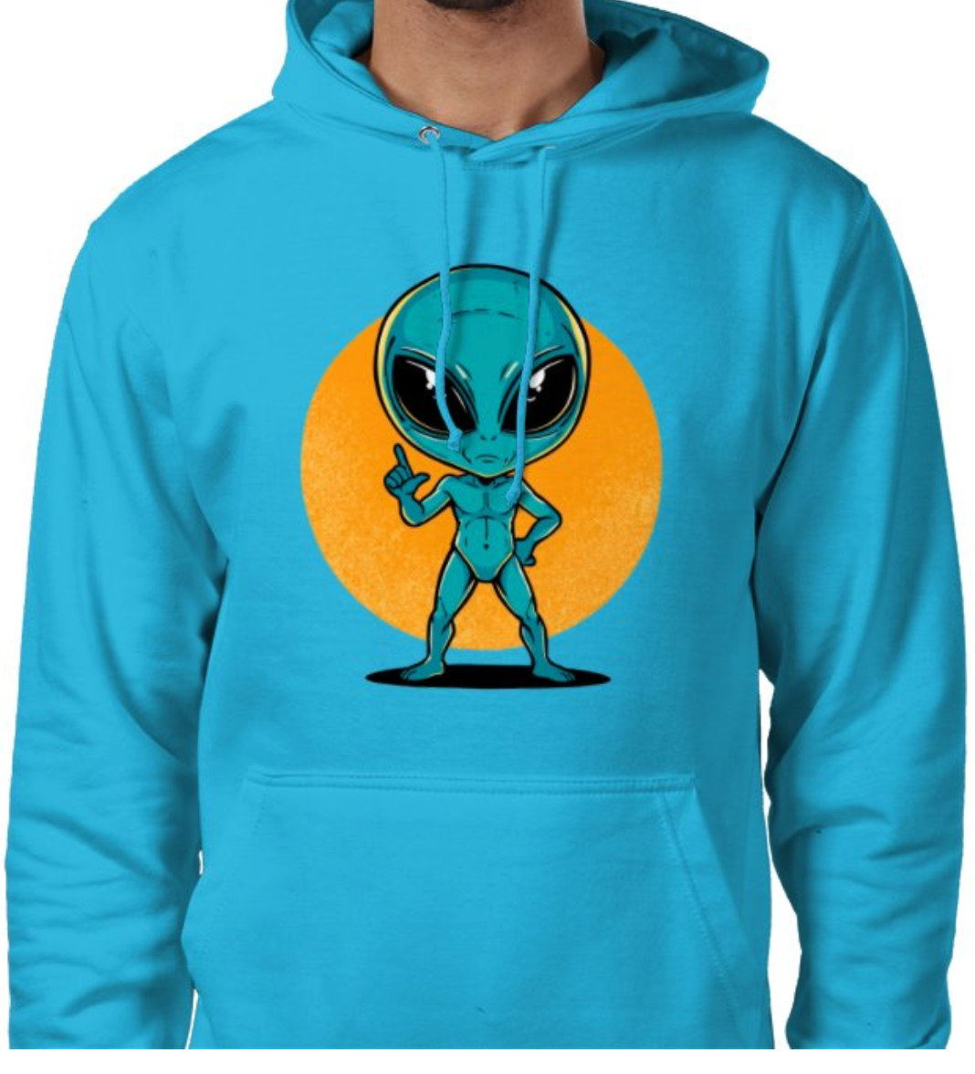 Sudadera con capucha unisex “Alien Cósmico” | Colección Esnovsc