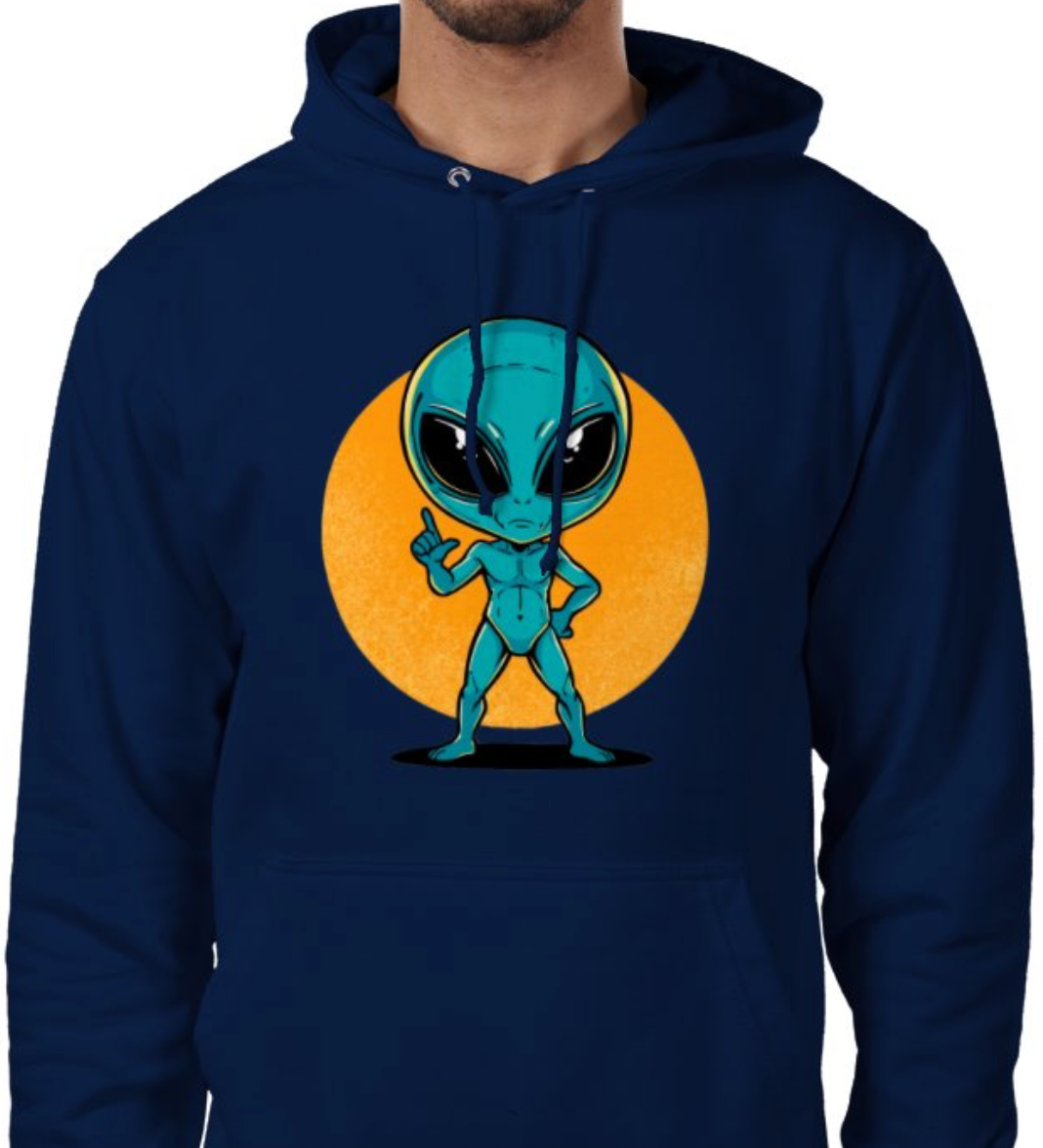 Sudadera con capucha unisex “Alien Cósmico” | Colección Esnovsc