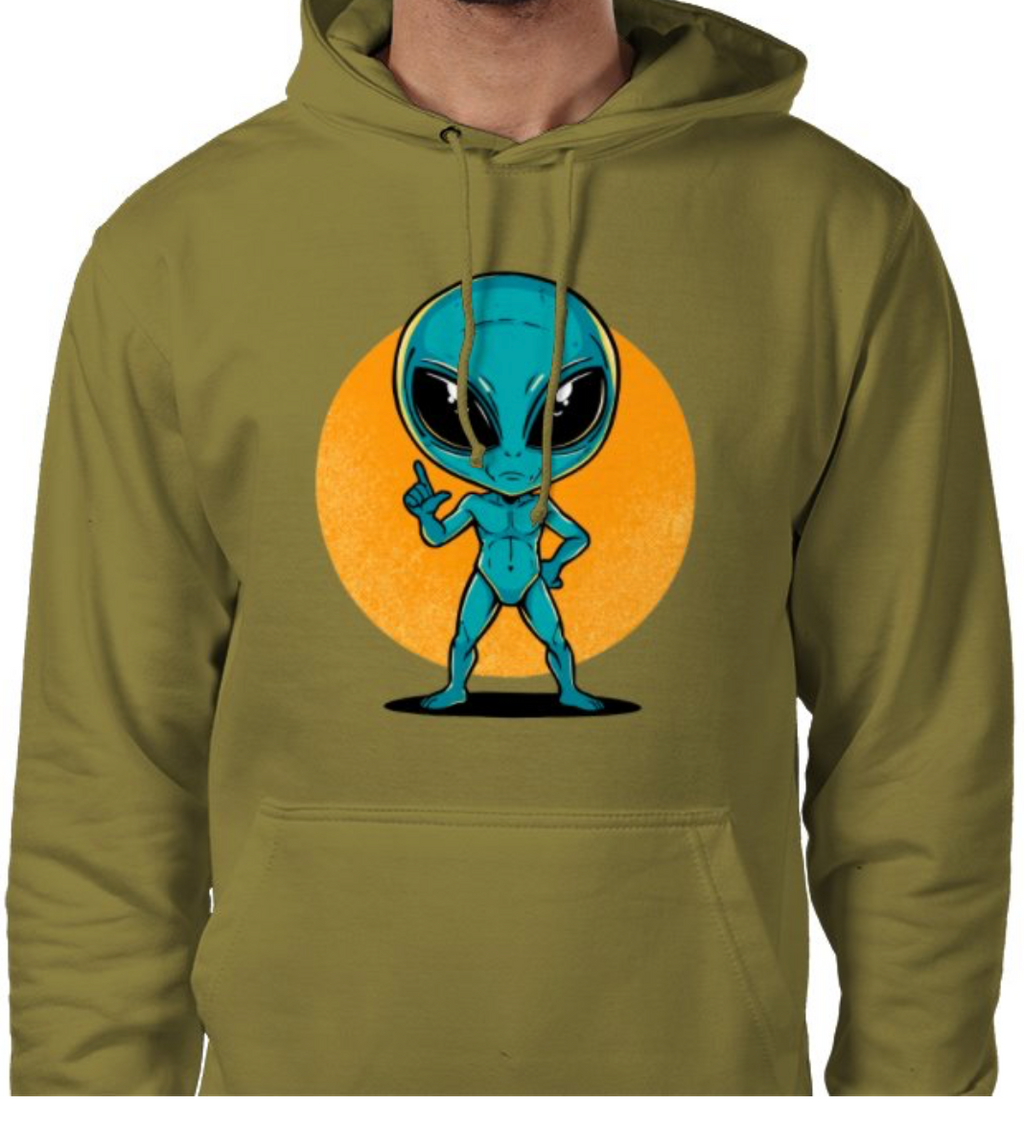 Sudadera con capucha unisex “Alien Cósmico” | Colección Esnovsc