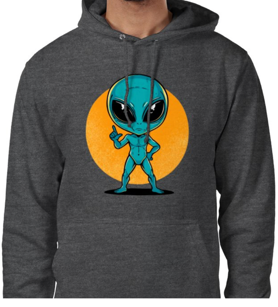 Sudadera con capucha unisex “Alien Cósmico” | Colección Esnovsc