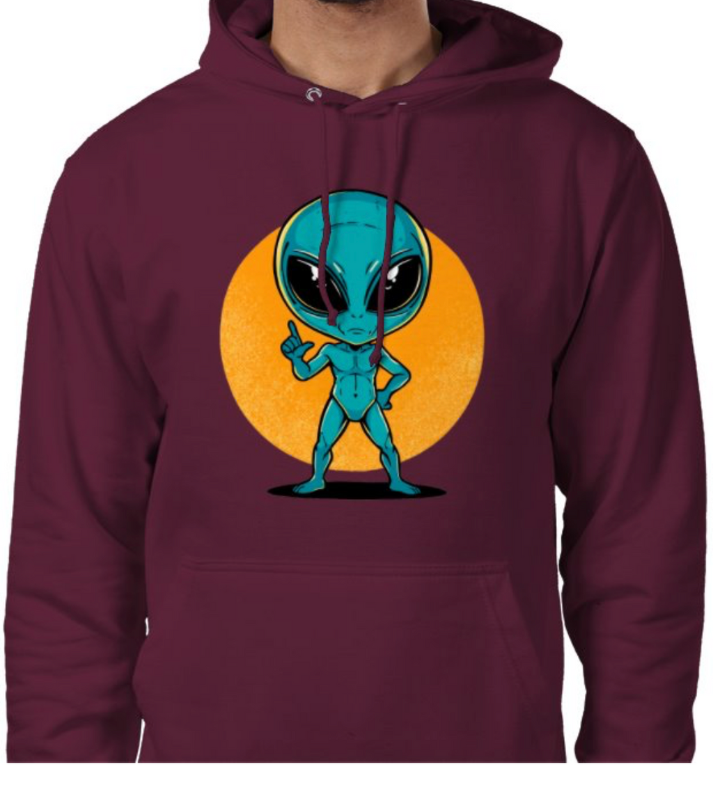 Sudadera con capucha unisex “Alien Cósmico” | Colección Esnovsc
