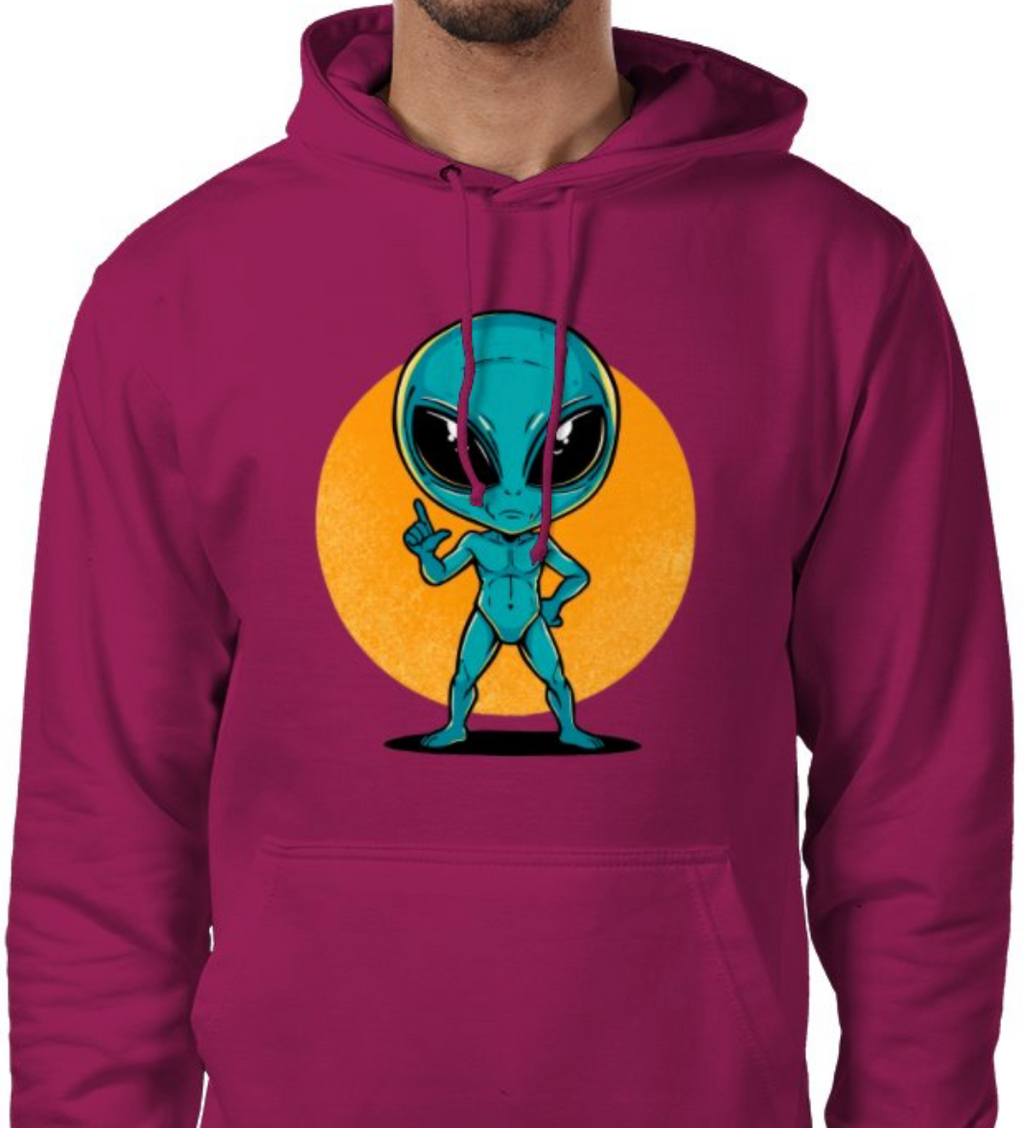 Sudadera con capucha unisex “Alien Cósmico” | Colección Esnovsc