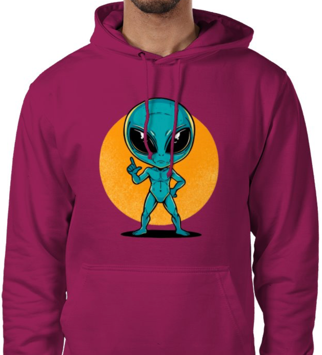 Sudadera con capucha unisex “Alien Cósmico” | Colección Esnovsc