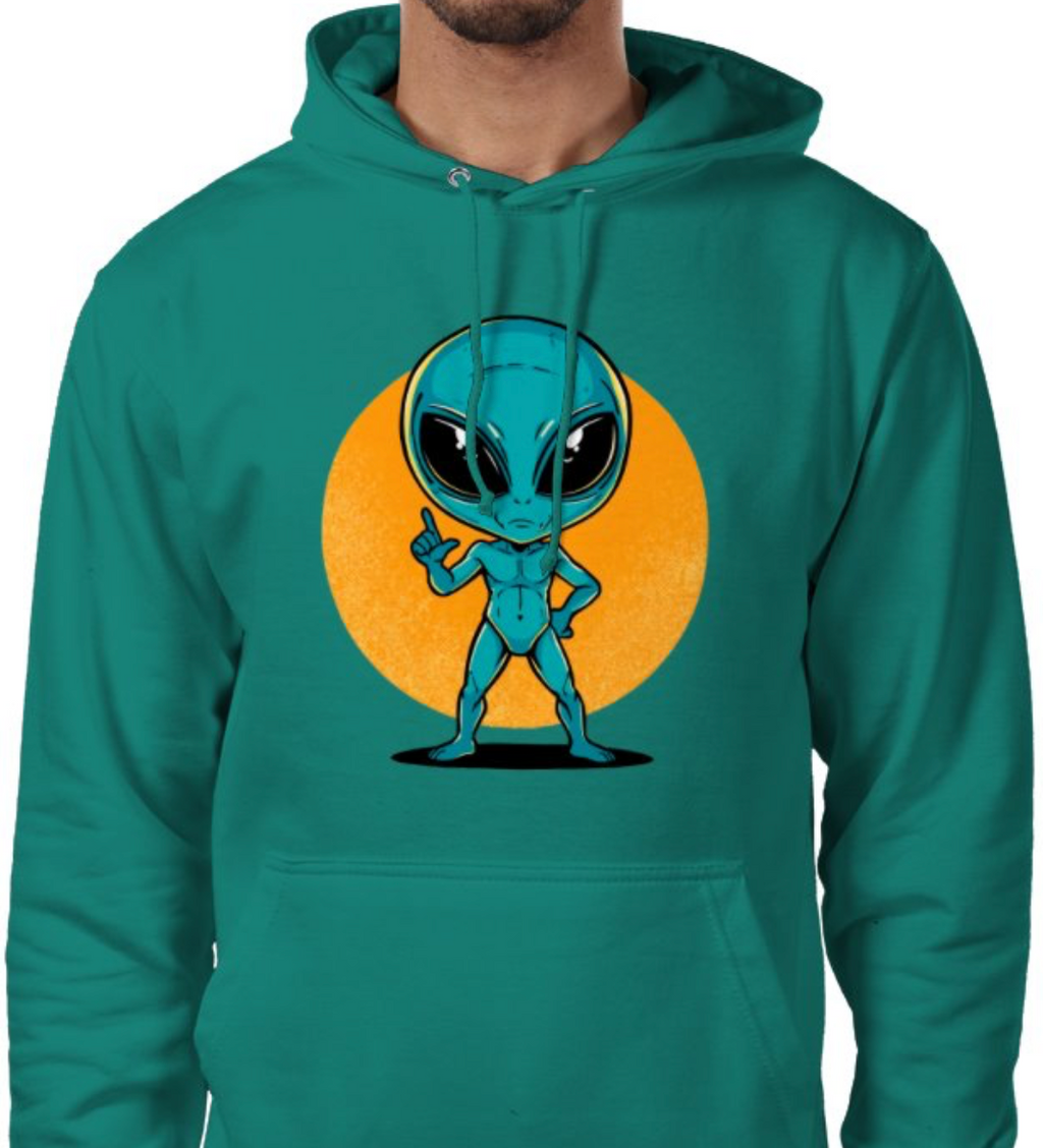 Sudadera con capucha unisex “Alien Cósmico” | Colección Esnovsc