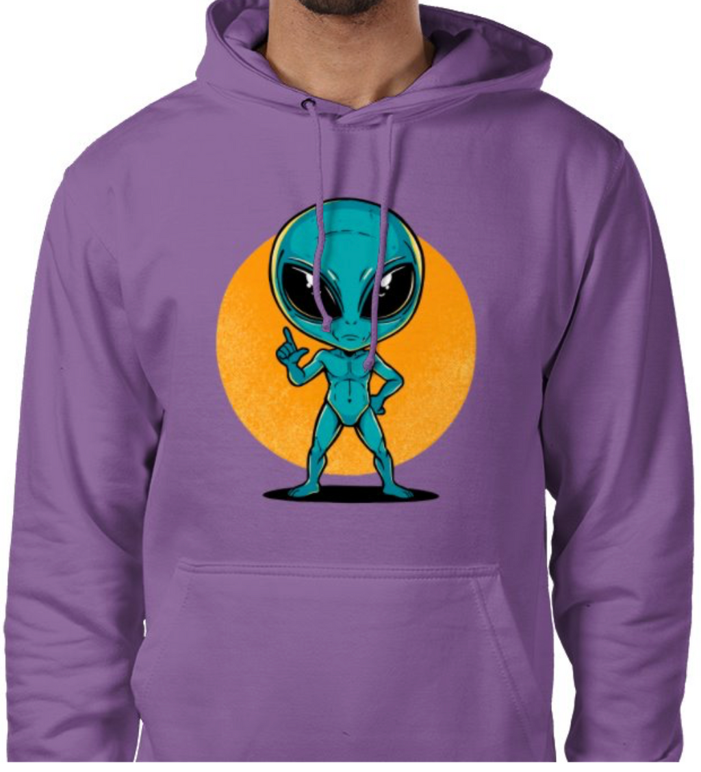 Sudadera con capucha unisex “Alien Cósmico” | Colección Esnovsc