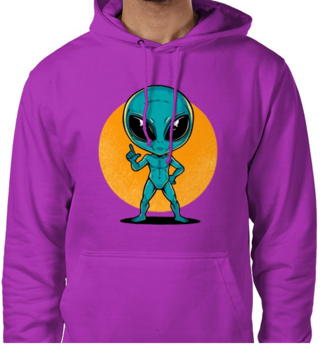 Sudadera con capucha unisex “Alien Cósmico” | Colección Esnovsc