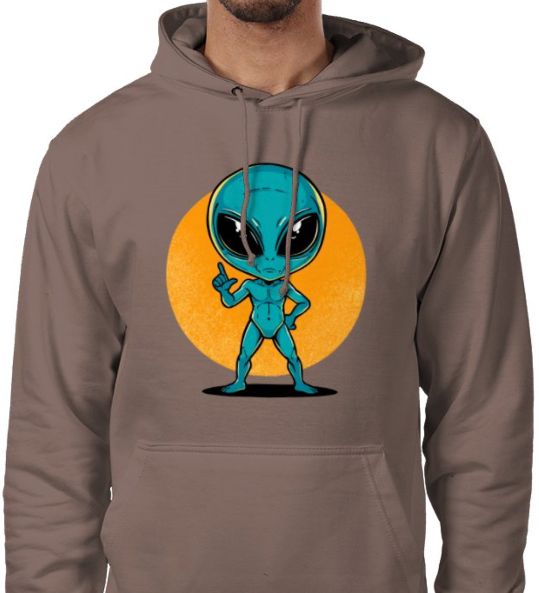Sudadera con capucha unisex “Alien Cósmico” | Colección Esnovsc