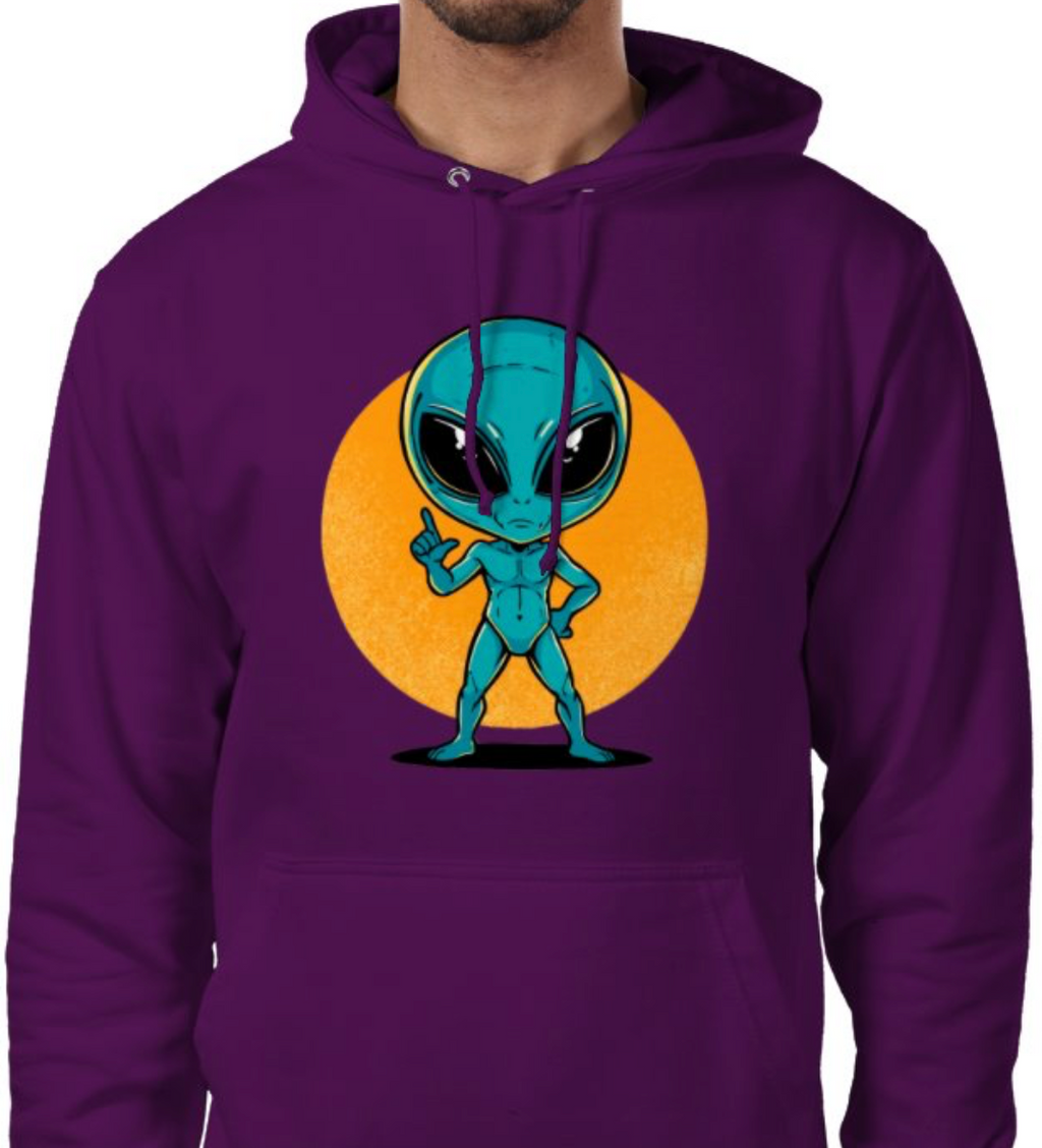 Sudadera con capucha unisex “Alien Cósmico” | Colección Esnovsc