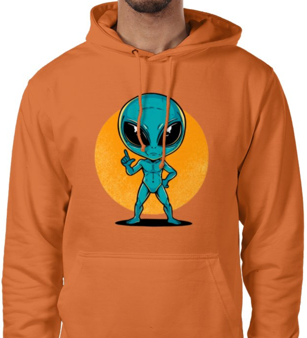 Sudadera con capucha unisex “Alien Cósmico” | Colección Esnovsc