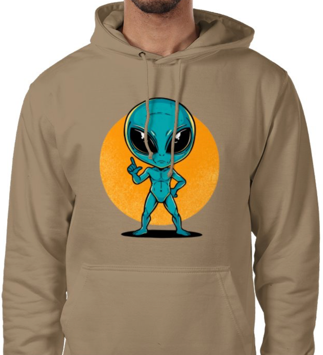Sudadera con capucha unisex “Alien Cósmico” | Colección Esnovsc