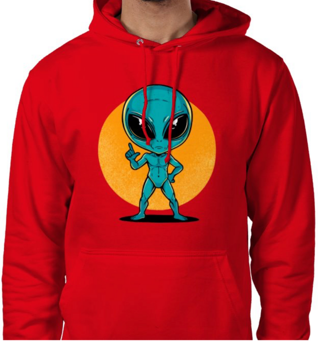 Sudadera con capucha unisex “Alien Cósmico” | Colección Esnovsc