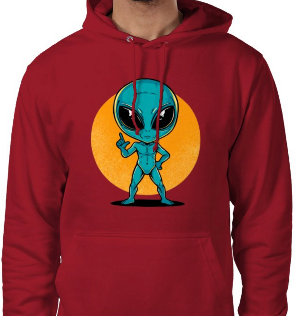 Sudadera con capucha unisex “Alien Cósmico” | Colección Esnovsc