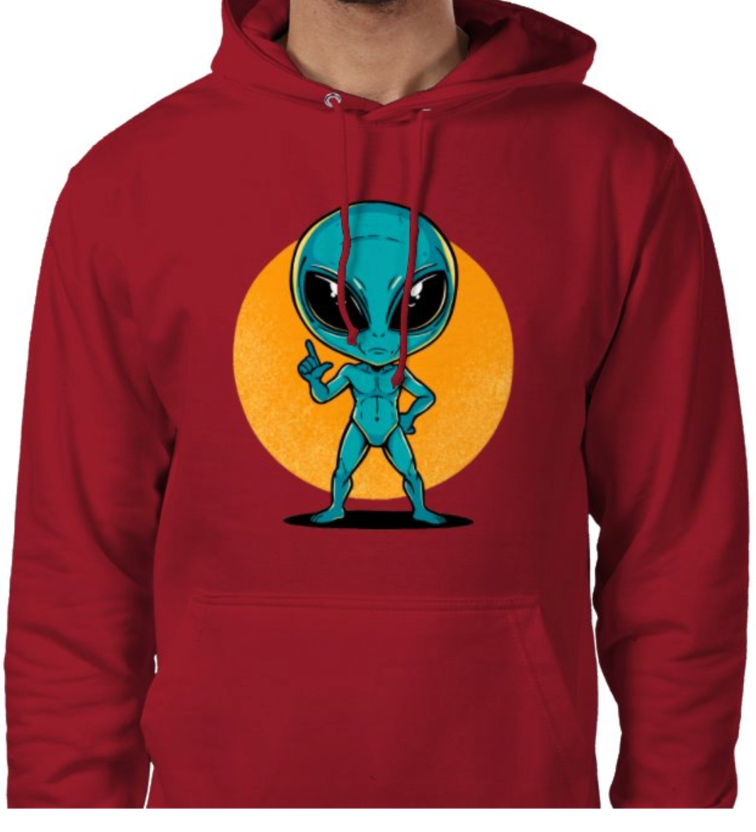 Sudadera con capucha unisex “Alien Cósmico” | Colección Esnovsc