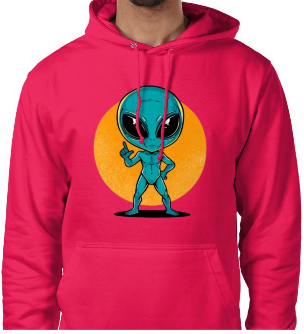 Sudadera con capucha unisex “Alien Cósmico” | Colección Esnovsc