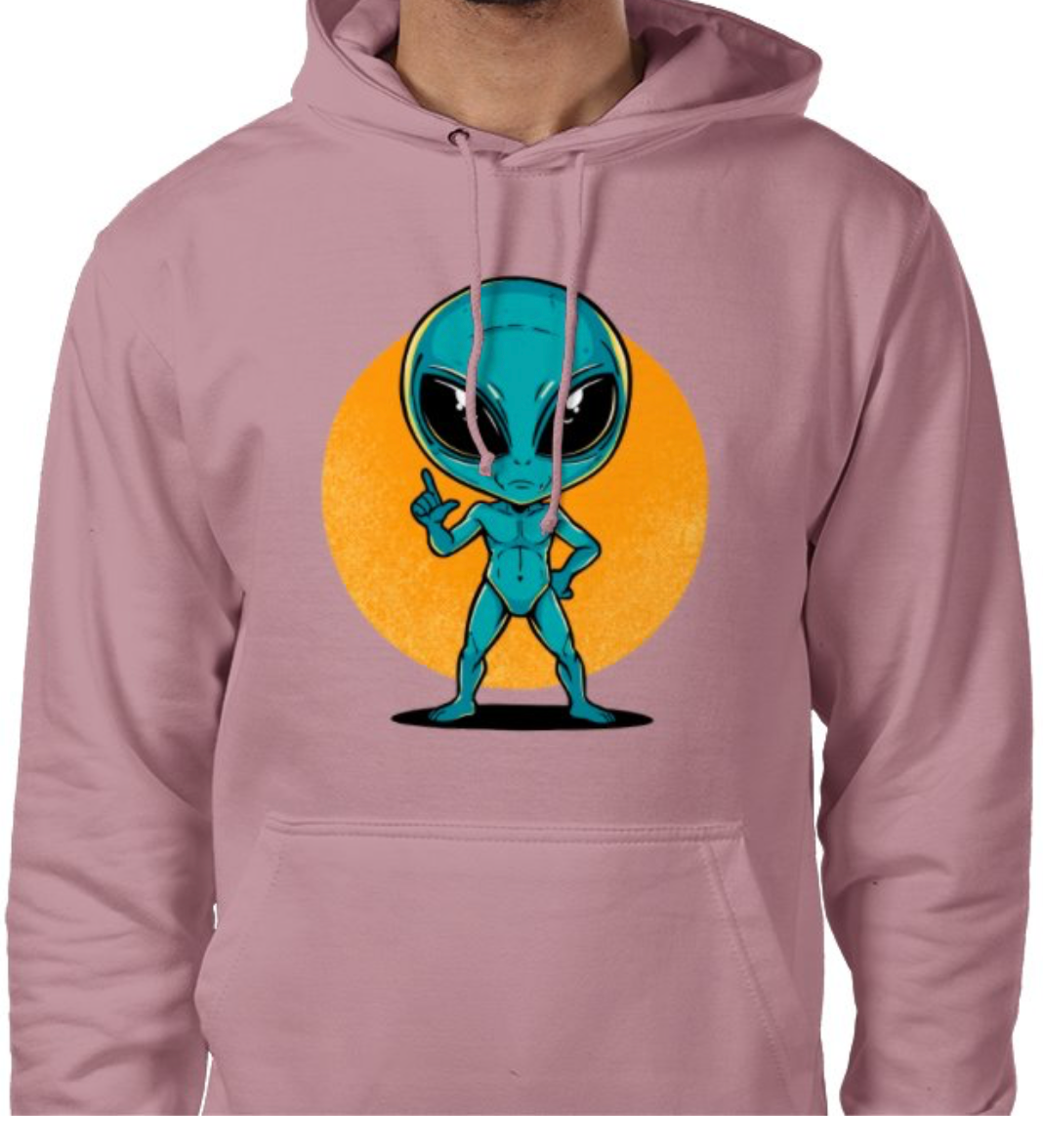 Sudadera con capucha unisex “Alien Cósmico” | Colección Esnovsc