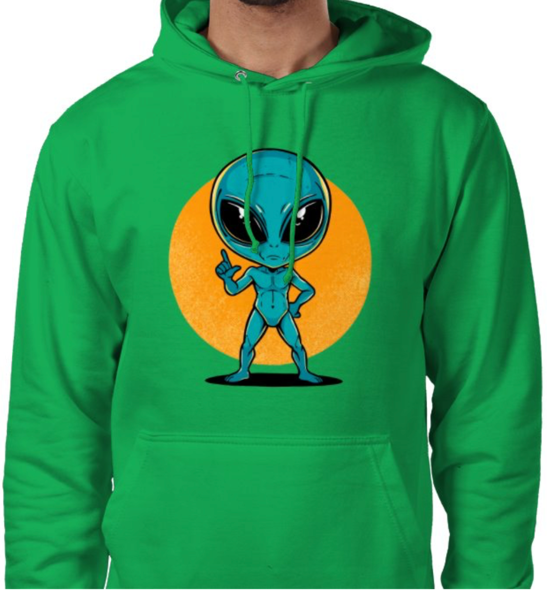 Sudadera con capucha unisex “Alien Cósmico” | Colección Esnovsc