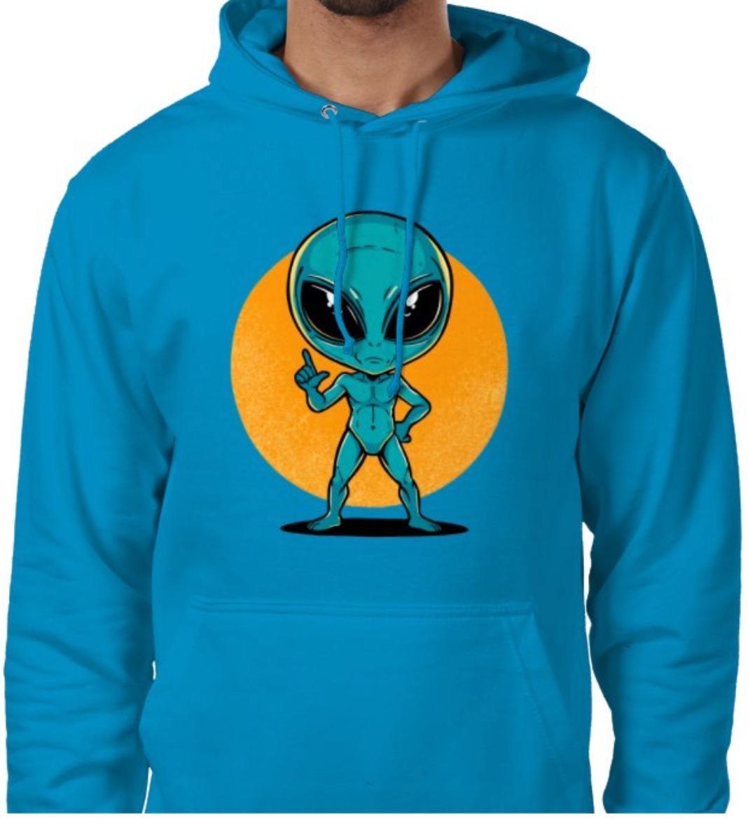Sudadera con capucha unisex “Alien Cósmico” | Colección Esnovsc