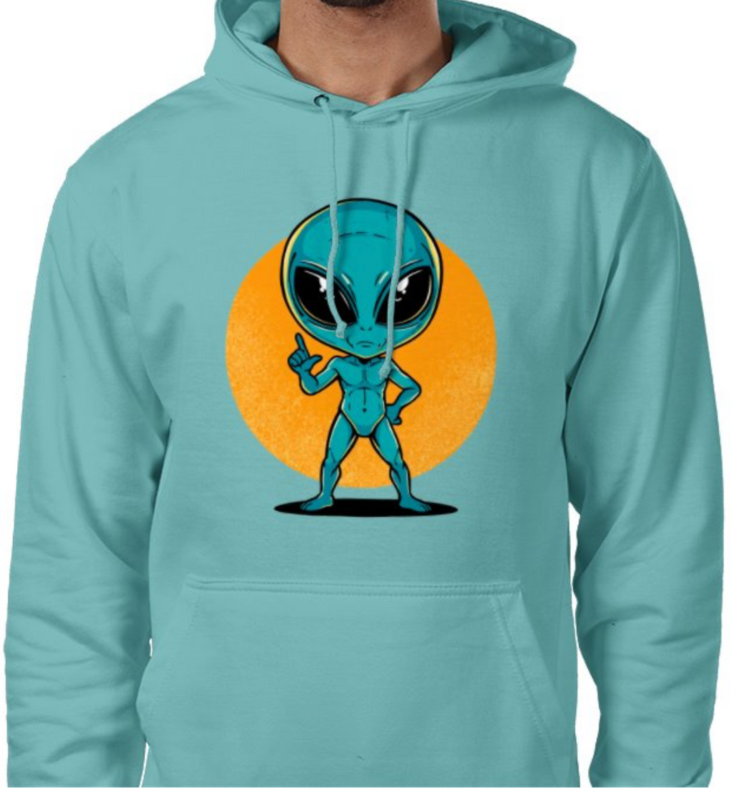 Sudadera con capucha unisex “Alien Cósmico” | Colección Esnovsc